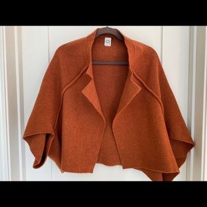 Rust boxy cocoon sweater